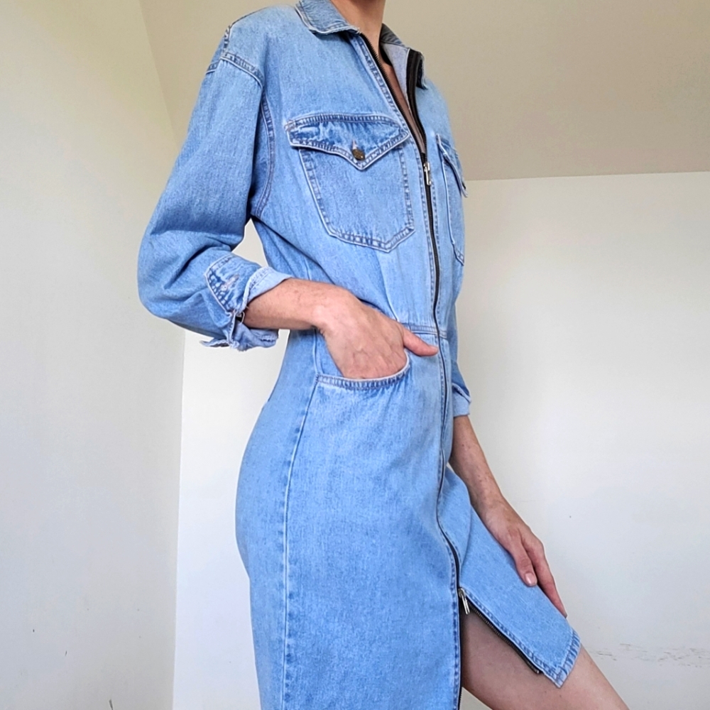 VINTAGE - Pashu denim Jean dress